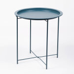 Table d'appoint mtal, plateau color - blancheporte