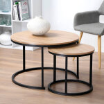 Tables basses gigogne stockies, lot de 2 - blancheporte