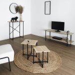 Tables basses gigogne style industriel stockies - blancheporte