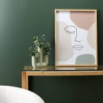 Tableau motif visage abstrait - blancheporte Tableau motif visage abstrait - blancheporte