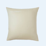 Taie d'oreiller coton, personnalisable - taie d'oreiller volant plat : 50x70cm - beige - colombine