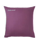 Taie d'oreiller coton, personnalisable - taie d'oreiller volant plat : 50x70cm - violet - colombine