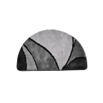 Tapis de bain demi - lune motif mine ral - blancheporte