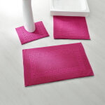 Tapis de bain ponge liteau motif frise grecque - blancheporte