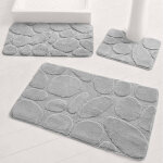 Tapis de bain motif galets - blancheporte