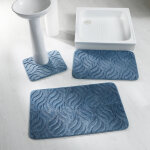 Tapis de bain reli�f� effet  flamme  - blancheporte