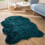 Tapis poils forme peau de bte - blancheporte