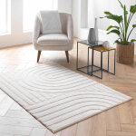 Tapis rectangulaire, motif arches en relief - blancheporte