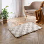 Tapis rectangulaire, motif damiers - blancheporte