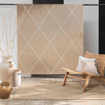 Tapis rectangulaire, tissage motif losanges - blancheporte