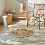 Tapis rond en jute - blancheporte