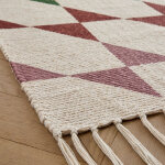 Tapis textur� imprim� g�om�trique - blancheporte