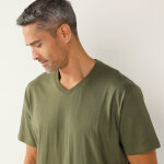 Tee - shirt col v manches courtes - blancheporte