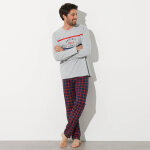 Tee - shirt pyjama manches longues polycoton - blancheporte