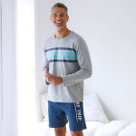 Tee - shirt pyjama manches longues rayures - blancheporte