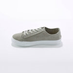 Tennis laces en toile  semelle plateforme compense - blancheporte