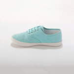 Tennis en toile brode - blancheporte