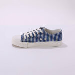 Tennis en toile  lacets imprim carreaux - blancheporte