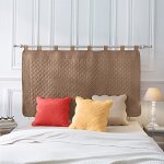 Tte de lit unie coton style boutis cassandre - colombine