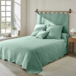 T�te de lit unie coton style boutis cassandre - colombine