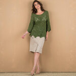Top macram  cailles, manches pagodes - lora zellini