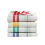 Torchons m�tis carreaux lin / coton - lots - blancheporte