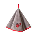 Torchons ronds Éponge brodée coccinelle - lot de 2 - blancheporte Torchons ronds Éponge brodée coccinelle - lot de 2 - blancheporte