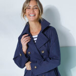 Trench déperlant ceinture amovible - blancheporte Trench déperlant ceinture amovible - blancheporte