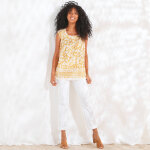 Tunique boutonne, imprime - blancheporte