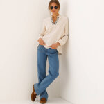 Tunique brod�e, col tunisien - blancheporte