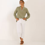 Tunique brod�e, col tunisien - blancheporte