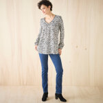 Tunique imprim� minimaliste, cr�pe - blancheporte