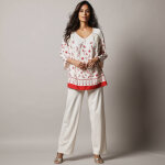 Tunique imprim�e manches 3 / 4 - blancheporte