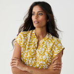 Tunique imprim�e, manches � revers - blancheporte