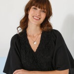 Tunique plastron fantaisie doubl, manches kimono - blancheporte
