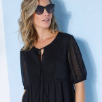 Tunique plumetis unie, polyester recycl( * * ) - blancheporte