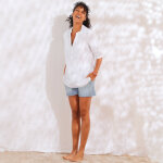 Tunique unie, gaze de coton - blancheporte Tunique unie, gaze de coton - blancheporte