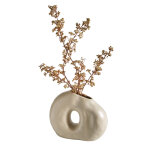 Vase forme organique - haut. 18 cm - blancheporte