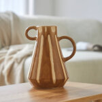 Vase grs rayures colores 2 anses - blancheporte