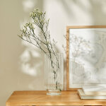Vase en verre stri - blancheporte