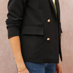 Veste blazer, boutonnage crois� - blancheporte