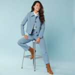Veste blazer courte unie, spécial petites - blancheporte Veste blazer courte unie, spécial petites - blancheporte