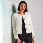 Veste boutonne, tweed - blancheporte