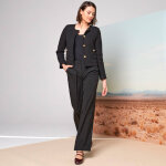 Veste boutonne, tweed - blancheporte