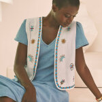 Veste brod�e en gaze de coton - blancheporte