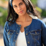 Veste courte en jean - blancheporte