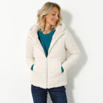 Veste fausse fourrure rversible en doudoune - blancheporte