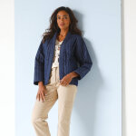 Veste matelasse, denim - blancheporte