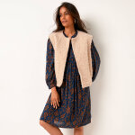 Veste sans manches, maille bouclette - blancheporte