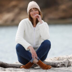 Veste zippe, maille peluche - 38 / 40 - cru - outdoor collection